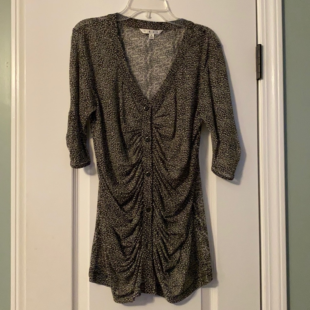 CAbi Gathered Placket Blouse